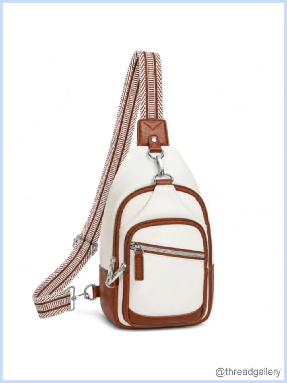Anti-Theft Crossbody Sling Bag RFID Blocking Faux PU Leather